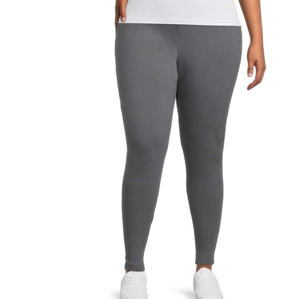 NWT 4X leggings print gray 1058